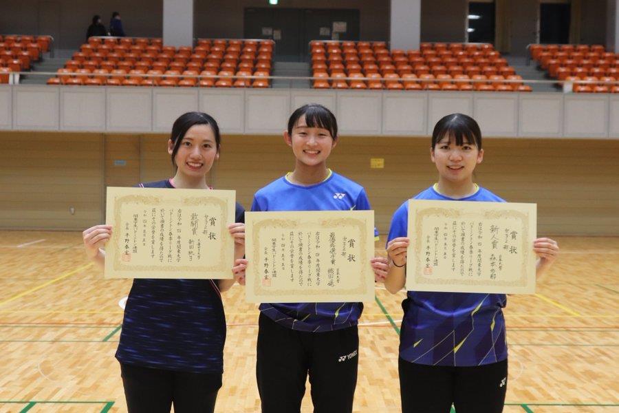 2022年度関東大学バドミントン春季リーグ戦表彰